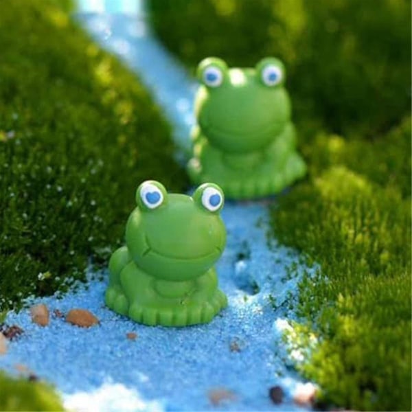 Mini Frogs 100 Pack, Mini Frog Have Decor, Green Frog figurer, Mini Frogs Resin figurer, Mini Frogs figurer-Superb green