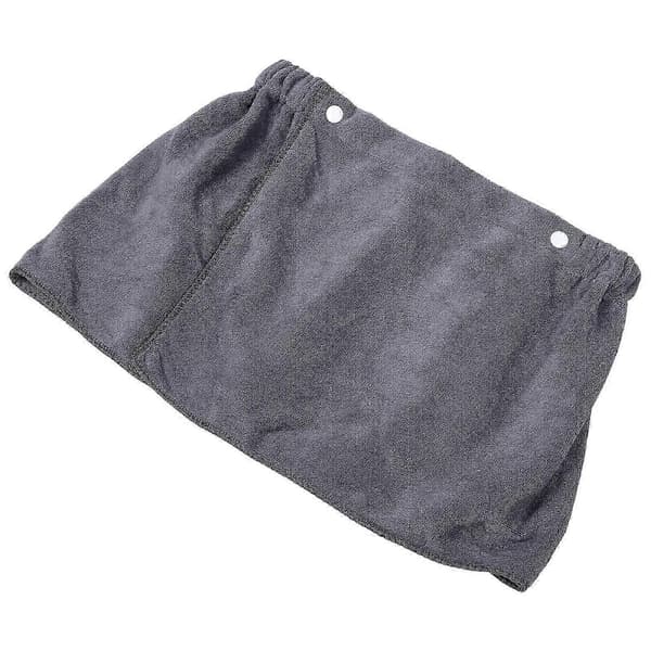 Justerbart Dusjhåndkle for Menn, Korte Bukser, Polyester, Brukbar Design for Bading Spa Grå 1Sett 98.00X30.50X2.00CM Grå