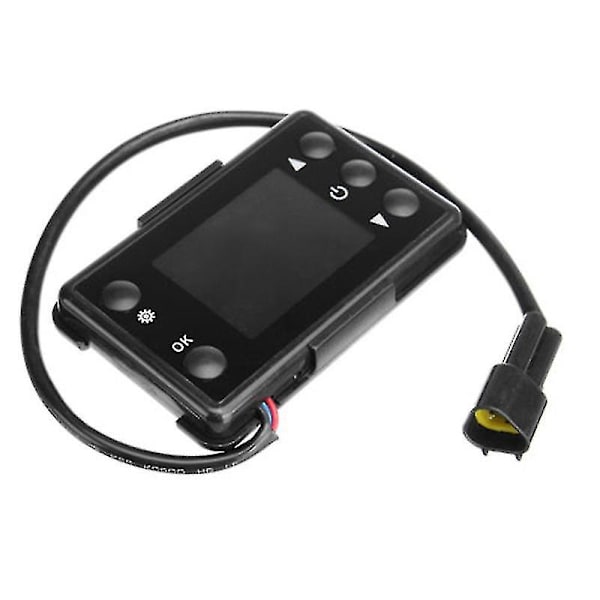 Lcd Switch 12/24v 3/5kw Parkeringsvarmer Controller til bilbane Luftdieselvarmer