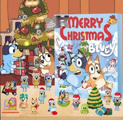 24 dagers julekalender Søte seriefigurer Bluey
