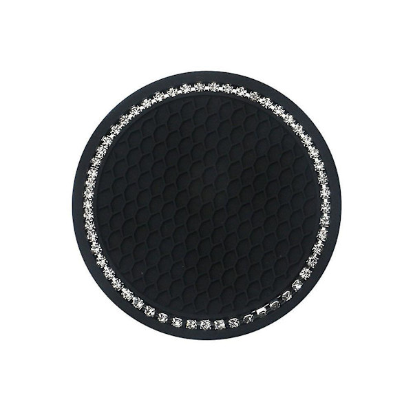 2st/1st Bilunderlägg Vattenkopp Flaskhållare Anti Slip Pad Mat Silica Gel För Inredning Bil Styling Tillbehör|drycker Hållare| Black 2pcs