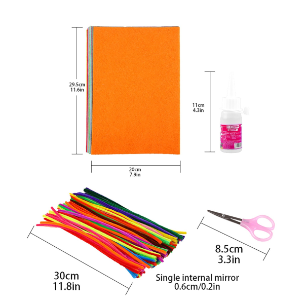 DIY Materia Manual Paper Suit Gør-det-selv-materiale taske Håndlavede materialer til børn 10ml B One Size