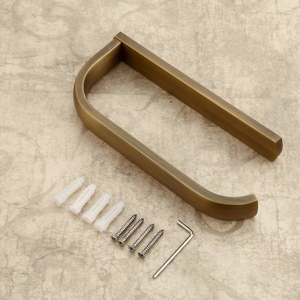 Toalettpapirholder, antikk messing