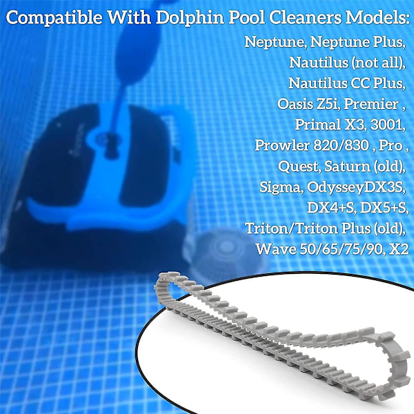 2-pack reservdelar för poolrengörare, däckspår, 9985006, för Dolphin Deluxe 4 5 poolrengörare
