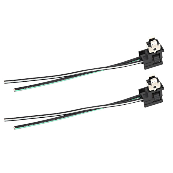 2stk Forlygte Lampe Pære Fatning Ledningsnet Stik Stik Adapter Line For H1 Pære