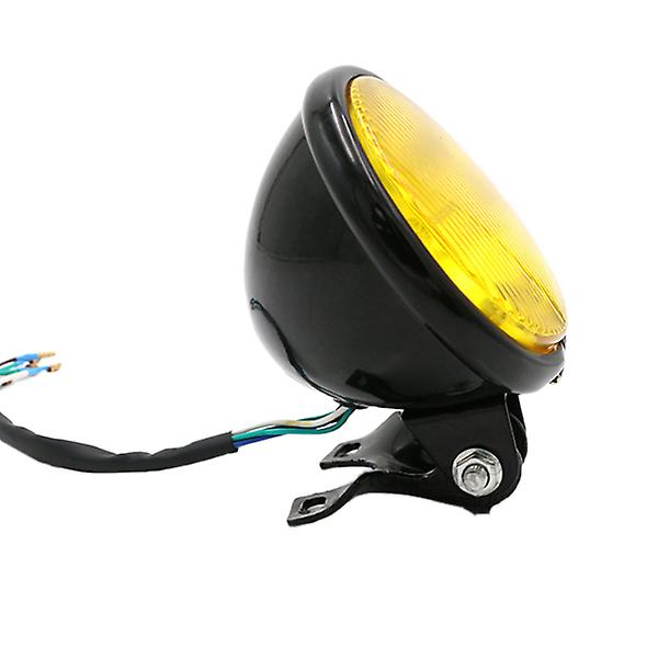 Frontlykt Motorsykkel Cg125 Retrofit Retro Hovedlykter Gn125 Retro Rund Front Frontlykter Motorsykkel Frontlykter 12v 35w| | yellow