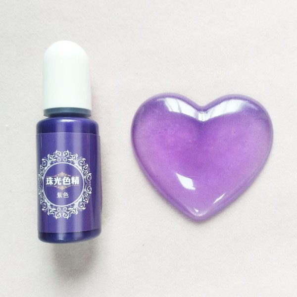 Nestemäinen helmihartsi pigmentti UV-hartsi epoksi tee-se-itse askartelu korujen tarvikkeet Purple