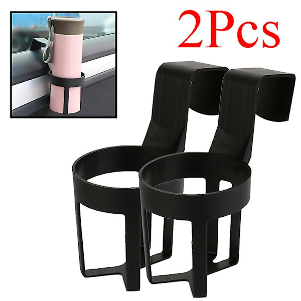 2kpl Auton vesimukin pidike Riippuva pidike Säiliön koukku kuorma-auton sisätiloihin Anto Ikkuna Ovi Kojelaudoitus Juomatelineet Organizer|juomatelineet| 1Pcs