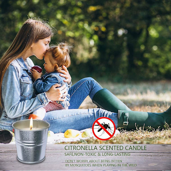 Ctmw Citronella ljus utomhus inomhus, stora utomhus ljus kompatibla med hem
