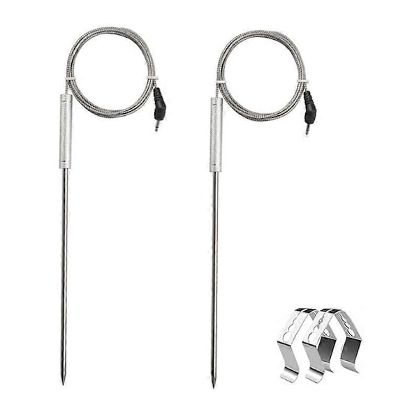 2-pack Köttprob för Thermopro TP20 TP17, med 2 grillprobhållarklämmor