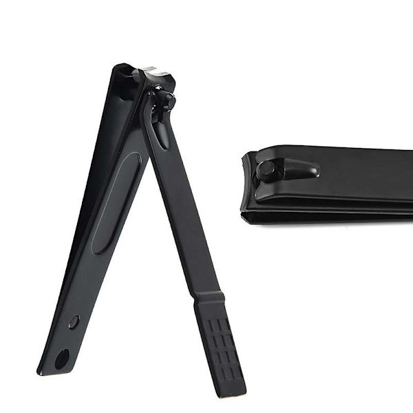 4st Manikyr Pedikyr Set Finger Tå Nagelklippare Sax Grooming Tool Med Case Kit För Kvinnor Män Dark Gray