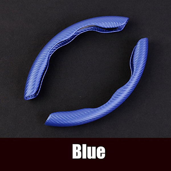Universal Carbon Fiber Look Universal Car Rat Booster Cover Non Slip Auto Inredning Tillbehör Röd 1 Par| | Blue