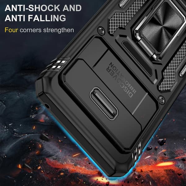 Armor PC + TPU Kameraskydd Mobilskal Black For Google Pixel 8
