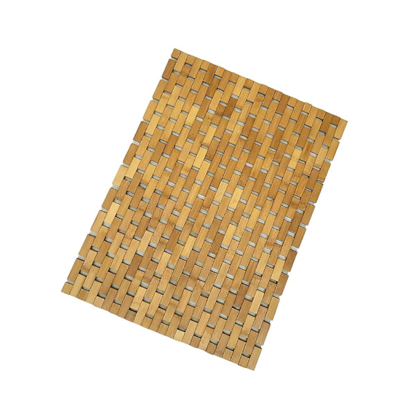 Bademåtte Anti For Slip Bademåtte Gulvmåtte Bambus Træ Brusebad Spa Hjem Gulv Wooden