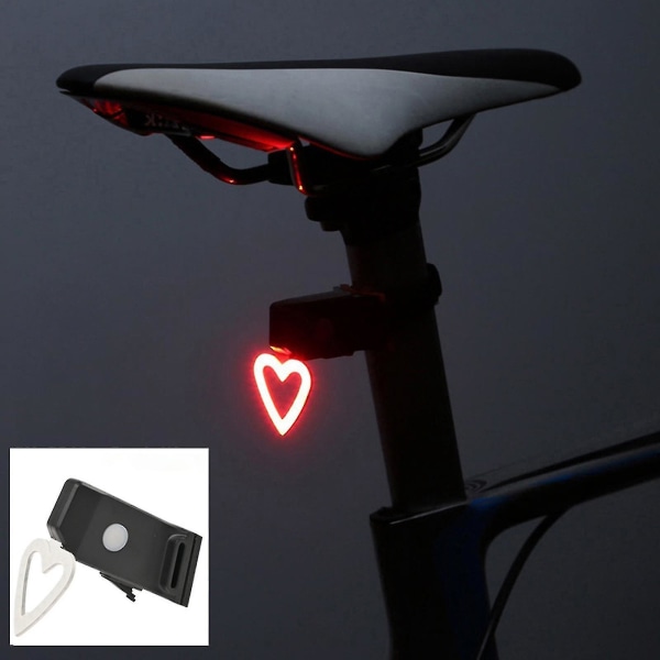 Superbright led cykelljus, bakljus, bakljus för landsvägscykel, Mtb, cykling - Bone Heart