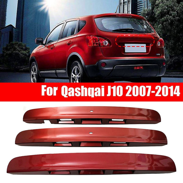 Bil Röd Baklucka Baklucka Cover för Nissan Qashqai J10 2007-2014 (Utan I-Key & Kamerahål) Typ 1 red