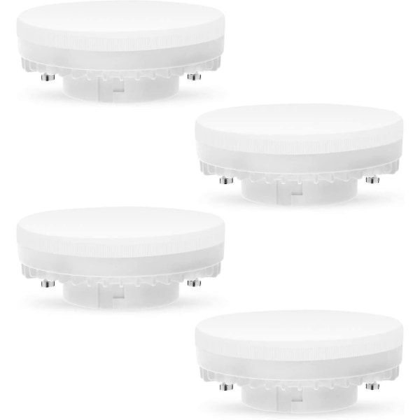 4 stk Gx53 Led-pære 7w 3000k, varm hvid, ikke dæmpbar, ingen flimmer, erstatter 50w Halogen Gx5.3 Eller Cfl 9w 13w,560lumens,120