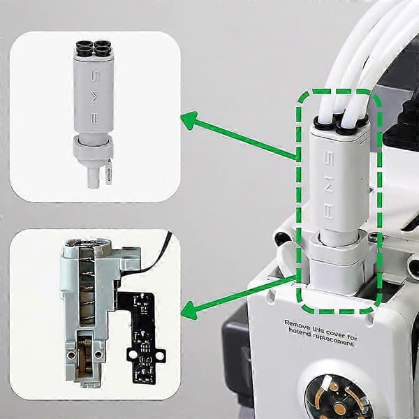 Filamentsensor og AMS Lite Filament Hub Udskiftningssæt - 2-i-1 Reparationssæt kompatibelt med Bambu Lab A1/A1 Mini 3D-printer Gray