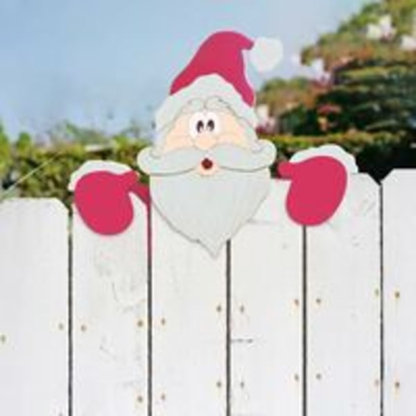 2st staket jultomten dekoration Älg Snowman Holiday Yard tecken prydnad för trädgård gräsmatta