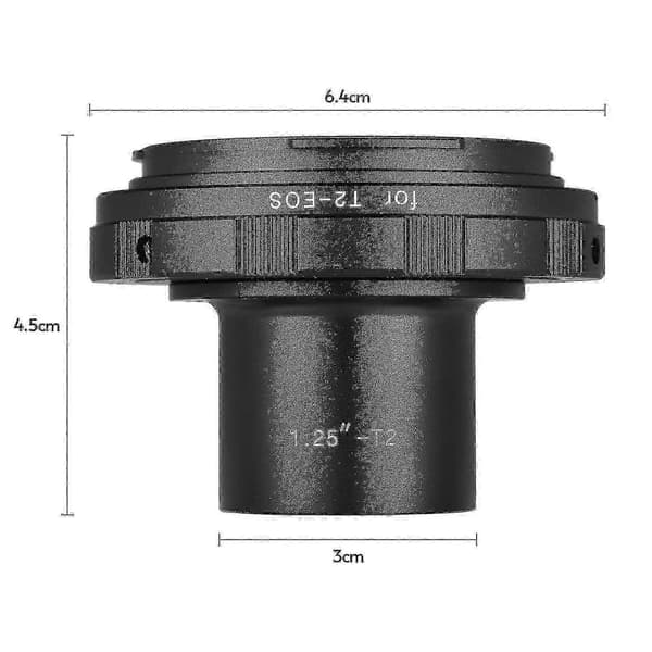 1.25-T2-EOS Adapterring til Canon EOS-kameraer 1,25 tommer T2 teleskopokular til astrofotografering