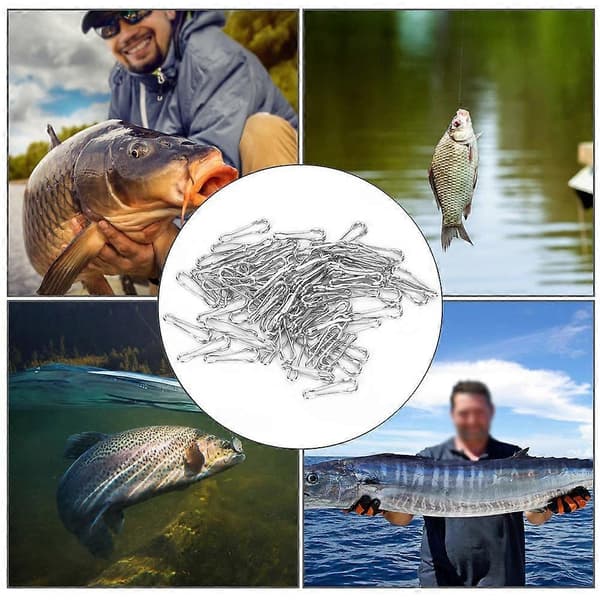 20 stk. pose Hawaii Clips Rustfrit Stål Pin Kraftig Hurtig Forbindelsesclips Fiskegrej Interlock Tilbehør 1#