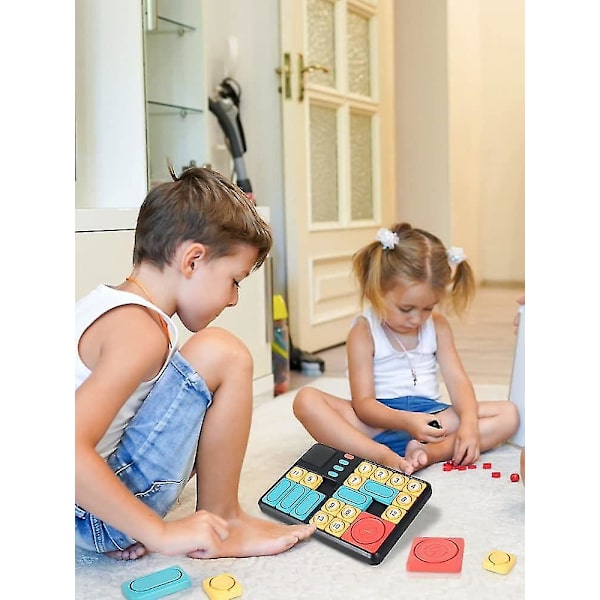 Super Slide Brain Games Brain Teaser Pusselspel Cirka 500 nivåer upp utmaningar Interactive Board Handheld Electronic Flow Slider Reseleksak