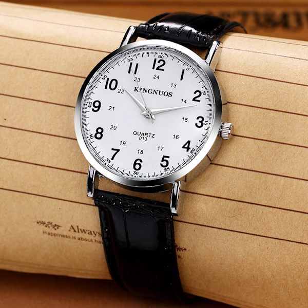 Hot trendi korealainen versio yksinkertaisesta sadan pariskunnan watch Black band white