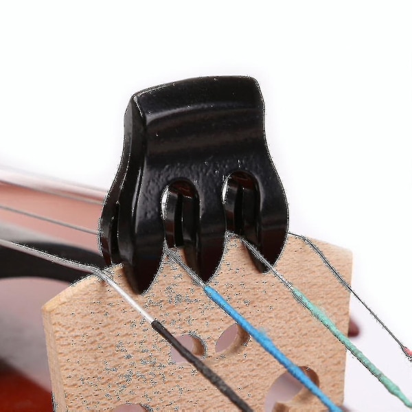 Metallfiolinlyddemper akustisk klør fiolinlyddemper (svart)