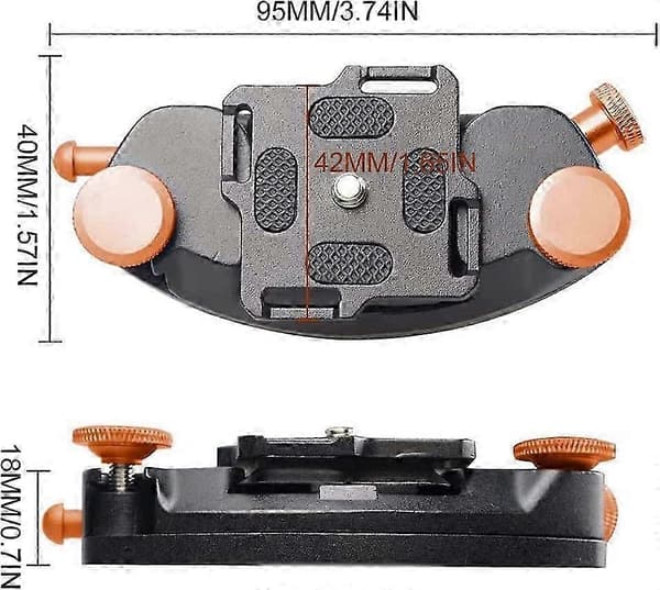 Kamerabältesspänne Snabbkoppling Kamerabälte DSLR-kamerafäste (Orange)