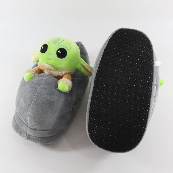 Unisex Vuxna Star Wars Grogu Vintertofflor Fyllda plyschskor för inomhusbruk Eu35-42