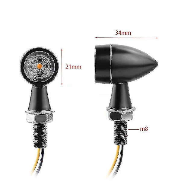 4 st Mini LED-blinkers för motorcykel