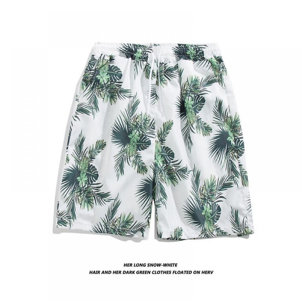 Strandshorts med färgglada print för män Hot Summer Badbyxor Sport löparbaddräkter med mesh -dk7030