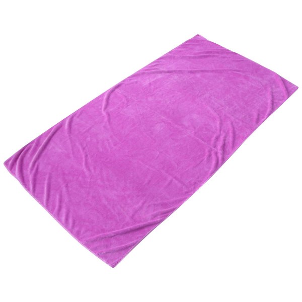 Mikrofiberhåndklæder Stort hurtigtørrende badehåndklæde til spastrandbadecamping 70x140 cm (lyse lilla)