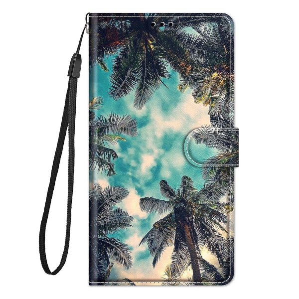 Case för Samsung Galaxy A53 5g Cover Flip Pattern Korthållare Magnetisk kompatibel med Samsung Galaxy A53 5g - Coconut Tree