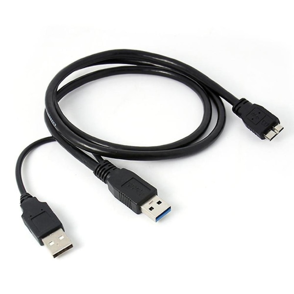 A USB B 3.0 Y-kabel Flytta hårddiskkabel