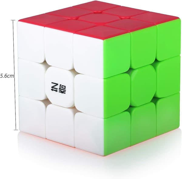 Speed Cube 3x3 3x3x3 Stickerless Magic Puzzle Magic Speed Cube Julegave til børn og voksne (stickerless)