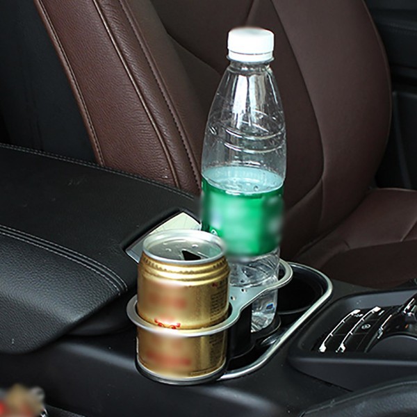 Universal Double Holes -autojuomatelineet Auton kiinnitysteline Pullo Juomakahvin organizer Auton sisustustarvikkeet|juomatelineet|