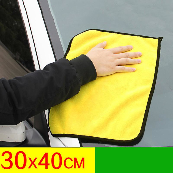2 stk/parti 30x30/40/60cm Bilvask Microfiber Håndklæde Bil Rengøring Tørreklud Bilpleje Klud Mikrofiber Håndklæde Bil Microfiber Klud - Bil Håndklæde Brown 2Pcs