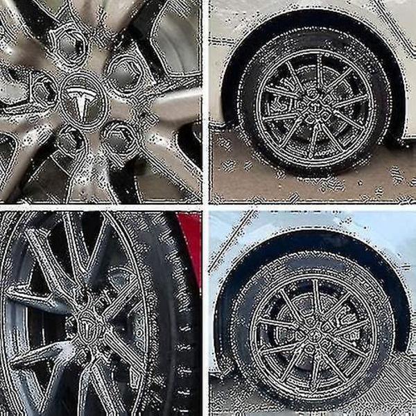 Tesla 3 Ysx hjuldekselsett senterhette hjulmutterhetter rød grå m/4 senterhetter 20 hjulmutterhetter black
