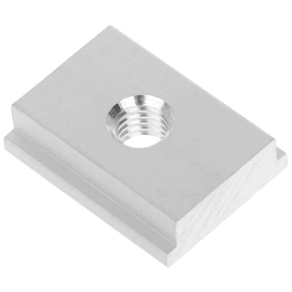 4 stk T-mutter M6 T spormutter, T orbital glider glidemutter, aluminium T-spor mutter for trebearbeidingsverktøy Silver