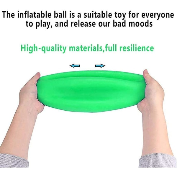 Bubble Ball Leksak För Barn Jätte Uppblåsbar Vatten Bubble Ball Ballong Strandboll Trädgårdsboll för utomhuslek inomhus, mjuka gummigeléballongbollar green XL-1pcs