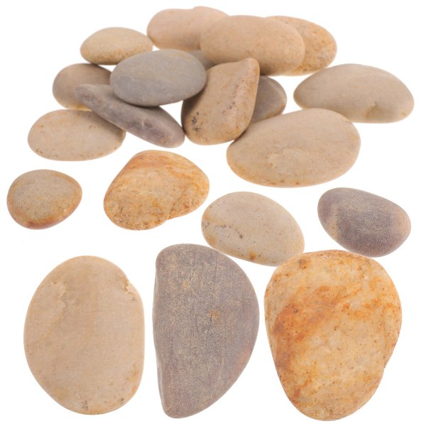 20 stk Maling Rocks River Rocks Crafts Stones Glatte natursteiner for DIY Crafts 4X3cm