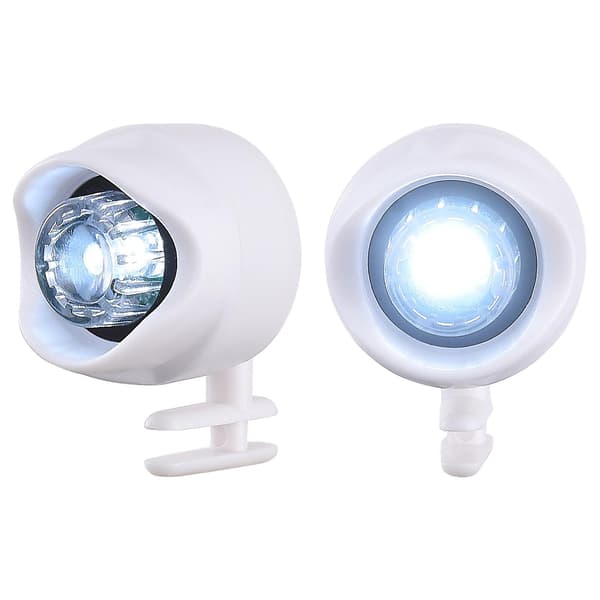 2 stk. LED Croc Lys Sko Lys Croc Charm Croc Tilbehør white
