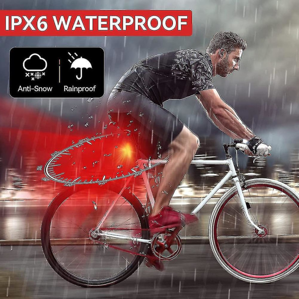 500 Lumen cykelbaglygte, Super Bright cykelbaglygte