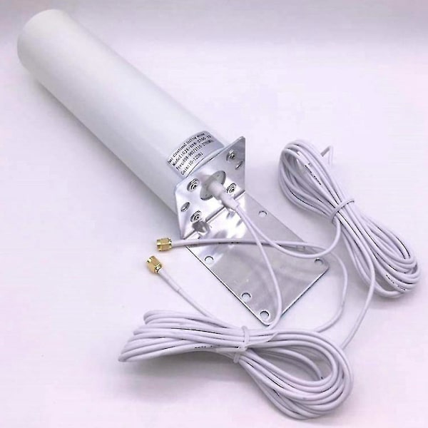 3g 4g Lte ulkoinen antenni ulkona, 5m Dual Slider Crc9/ts9/sma-liitin 3g 4g reititintilaan white