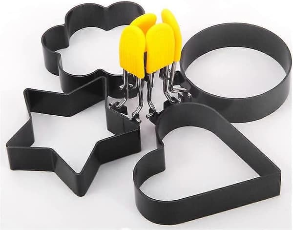 Egg Ring Rustfritt Stål Kjærlighet Blomsterform Non-stick Kjøkken Omelett Formingsform