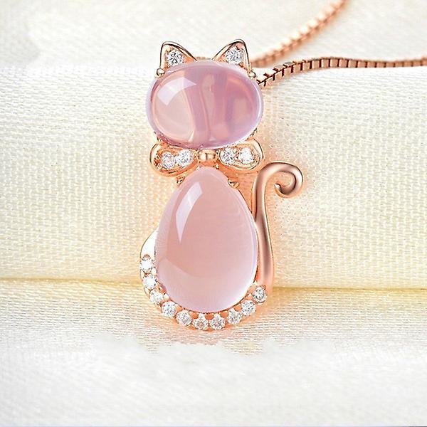 Ny Cat Charm Hänge Set Set Dammodesmycken 1 Necklace