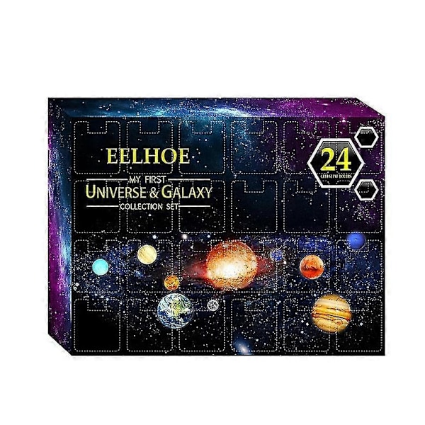24 dagar av jul Cosmic Planet Blind Box Countdown Julgåva Leksak Blind Box