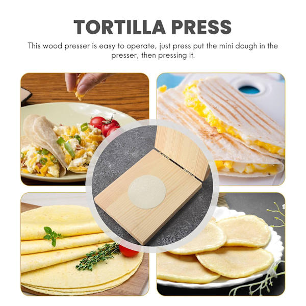 Dejpresseværktøj Dejpresser Dumplingskind Træ Dumpling Presseværktøj Dejpresser Dumpling