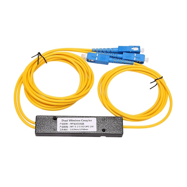 Ftth 1x2 Plc Singlemode Fiberoptisk Splitter Optisk Kobler